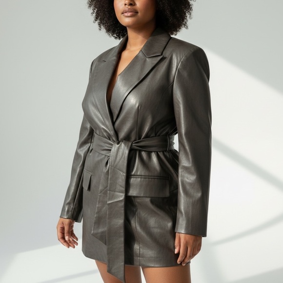 Eloquii Jackets & Blazers - Eloquii Black Belted Blazer Women’s Size 16 NWT